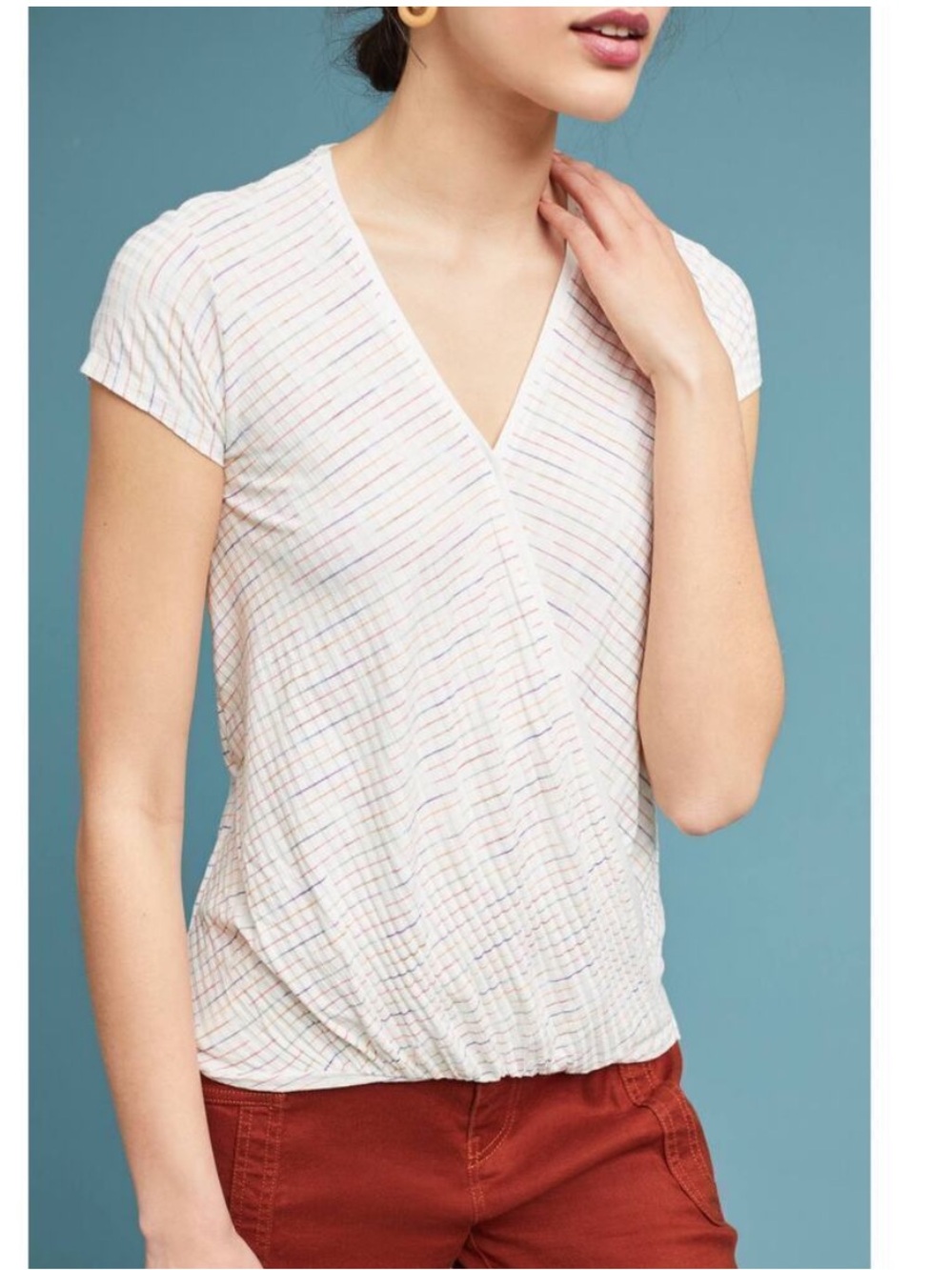 Anthropologie Maeve Leila Wrap Top Size Small